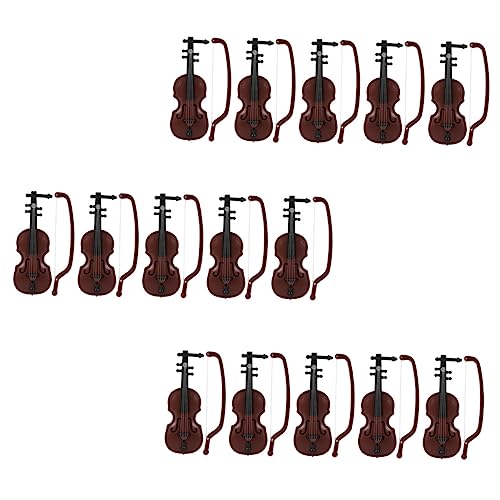 FUNNETOYU 15 Sätze Mini Violin Deko Weihnachtsbaum Schmuck Musik Instrument Modell für Kreative Bastelideen für Zuhause und Bürodekoration FUNNETOYU 15 Sätze Mini Violin Deko Weihnachtsbaum Schmuck Musik Instrument Modell für Kreative Bastelideen für Zuhause und Bürodekoration von FUNNETOYU