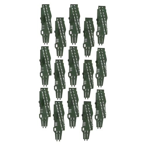 FUNNETOYU 15 Stück Miniatur-Segelboote Mini-segelboot-Modelle Desktop-bootsmodelle Mini-Fahrzeuge Badeboot Boot Figur Kleine Bootsmodelle Bootsverzierungen Plastik Olivengrün von FUNNETOYU