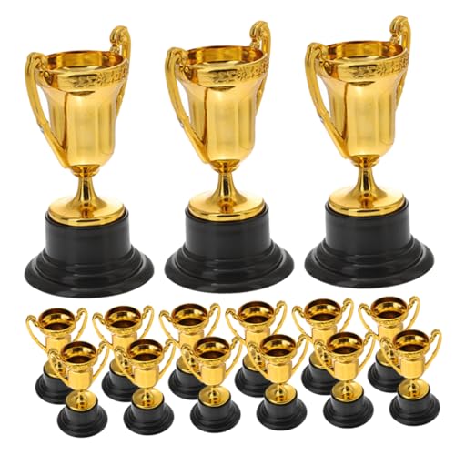 FUNNETOYU 15 Stück Teiliges Kleine Plastiktrophäen Goldfarben Zarte Kindertrophäen für Wettbewerbe und Auszeichnungen für Kindergarten Sportveranstaltungen und Preisverleihungen FUNNETOYU 15 Stück Teiliges Kleine Plastiktrophäen Goldfarben Zarte Kindertrophäen für Wettbewerbe und Auszeichnungen für Kindergarten Sportveranstaltungen und Preisverleihungen von FUNNETOYU