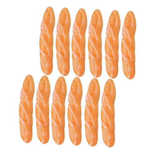 FUNNETOYU 15 Stück Teiliges Künstliches Baguette aus Resin Realistische Fake Bread Modelle als Deko Fotorequisite und Puppenhaus Miniatur Lebensmittel für Laden Wohnraumgestaltung von FUNNETOYU