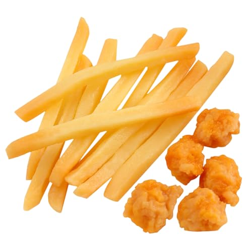 FUNNETOYU 15 Stück Teiliges Spielzeugset Fake Food für Realistische Pommes Frites und Hähnchen Nuggets Modelle Detailgetreue Küchen spielzeuge für Mädchen Jahre Zubehör für Rollenspiele und FUNNETOYU 15 Stück Teiliges Spielzeugset Fake Food für Realistische Pommes Frites und Hähnchen Nuggets Modelle Detailgetreue Küchen spielzeuge für Mädchen Jahre Zubehör für Rollenspiele und von FUNNETOYU