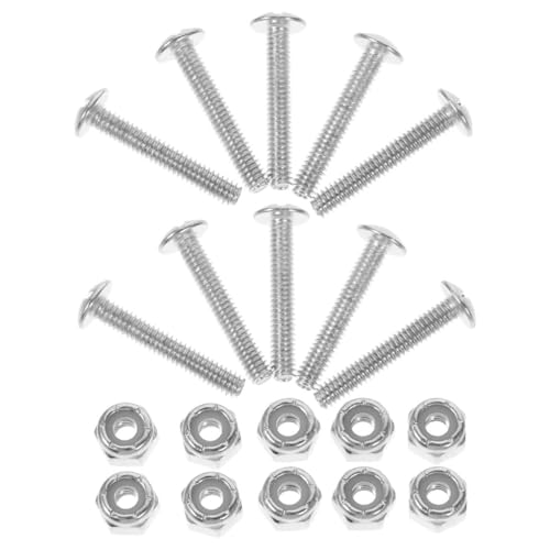 FUNNETOYU 15 Stück Teiliges Tischfußball Schrauben aus Galvanisiertem Stabile Befestigungsschrauben und Muttern für Kickertisch Spieler Verschleißfest Einfache Montage Zubehör für von FUNNETOYU
