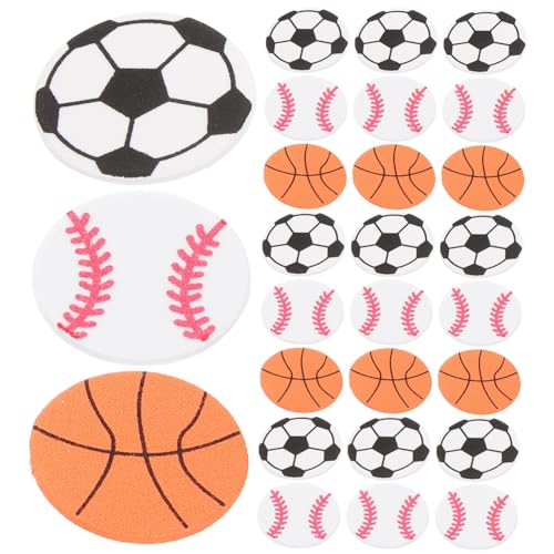FUNNETOYU 150 Blatt Selbstklebende Schwamm Aufkleber mit Fußball Basketball Baseball Bunte DIY Bastelmaterialien für Kinderzimmer Schule Langlebig und Kratzfrei von FUNNETOYU