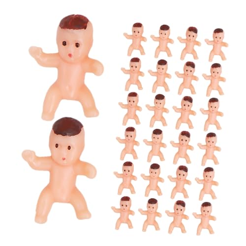FUNNETOYU 150 Stück Mini Plastikbabys in Bunten Farben Kleine Babyfiguren für Babyparty Dekoration Eiswürfelspiel Zubehör Tischschmuck und Partygeschenke für Jungen und Mädchen von FUNNETOYU