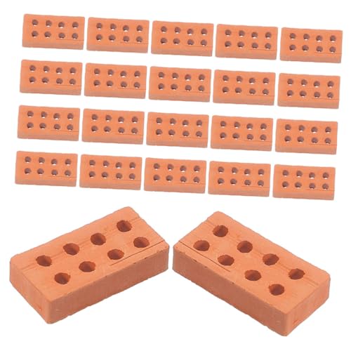 FUNNETOYU 150 Stück Ziegelmodell Vollziegel Bausteine für Puppen Mini-Steine Puppenhaus-simulationssteine Modell Kleiner Ziegelstein Bausteinzubehör Puppenhaus-miniziegelfliesen Brown Ton FUNNETOYU 150 Stück Ziegelmodell Vollziegel Bausteine für Puppen Mini-Steine Puppenhaus-simulationssteine Modell Kleiner Ziegelstein Bausteinzubehör Puppenhaus-miniziegelfliesen Brown Ton von FUNNETOYU