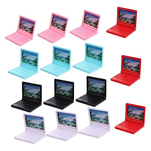 FUNNETOYU 15Stücke Teiliges Laptop aus Kunststoff für Puppenhaus Dekoration Spielzeugcomputer und Realistische Büromöbel für Kreative FUNNETOYU 15Stücke Teiliges Laptop aus Kunststoff für Puppenhaus Dekoration Spielzeugcomputer und Realistische Büromöbel für Kreative von FUNNETOYU