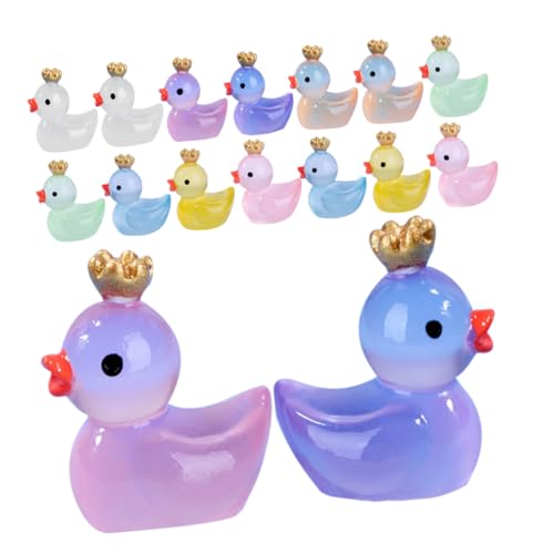 FUNNETOYU 16 Stück Miniaturente Figuren Teilig Luminous Crown Duck für Garten Landschaft Kreative Deko für Zuhause Mikrolandschaft Mooslandschaft Farben Mischpaket FUNNETOYU 16 Stück Miniaturente Figuren Teilig Luminous Crown Duck für Garten Landschaft Kreative Deko für Zuhause Mikrolandschaft Mooslandschaft Farben Mischpaket von FUNNETOYU