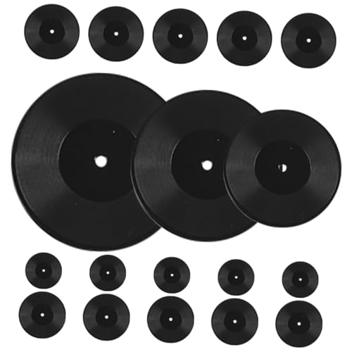 FUNNETOYU 18 Stück Mini-Vinylmodell Vinyl- aufzeichnen Vinyls Puppenhaus-Miniatur-Essen Puppenhausmöbel retro puppenhaus einrichtung CD- gefälschtes Vinyl Plastik Black FUNNETOYU 18 Stück Mini-Vinylmodell Vinyl- aufzeichnen Vinyls Puppenhaus-Miniatur-Essen Puppenhausmöbel retro puppenhaus einrichtung CD- gefälschtes Vinyl Plastik Black von FUNNETOYU