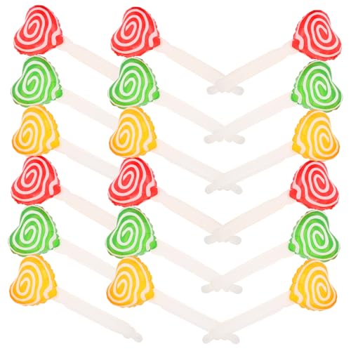 FUNNETOYU 18 Stück Teiliges Party-dekorationsset Candy Sticks Transparente Herzförmige Folienballons in Gelb Rot und Grün Leichte Aufblasbare Festtagsballons für Geburtstags Feierfotografie FUNNETOYU 18 Stück Teiliges Party-dekorationsset Candy Sticks Transparente Herzförmige Folienballons in Gelb Rot und Grün Leichte Aufblasbare Festtagsballons für Geburtstags Feierfotografie von FUNNETOYU