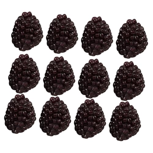 FUNNETOYU 18 Stück Teiliges Realistische Künstliche Himbeeren Deko Fruchtmodell Langlebig Farbecht für Küchenfenster Tischdekoration Hochzeit Banquet von FUNNETOYU