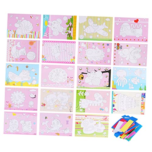 FUNNETOYU 19er-Pack Stickerbögen Für Kinder – Bastelsets Lernspielzeug Mosaik-kunstbedarf Mosaik-Sets Für Kinder FUNNETOYU 19er-Pack Stickerbögen Für Kinder – Bastelsets Lernspielzeug Mosaik-kunstbedarf Mosaik-Sets Für Kinder von FUNNETOYU