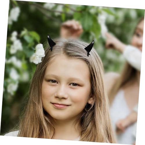 FUNNETOYU 1Paar Halloween Haarspange mit Teufelshörnern Teiliges für Kostümpartys Cosplay und Karneval Strapazierfähig für Fotos und für Freunde und Familie von FUNNETOYU