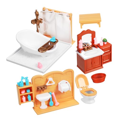 FUNNETOYU 1Satz Badezimmermöbel für Puppenhaus Teilig aus Sicherem Vielseitig Einsetzbar Dekoration für Kreative DIY Projekte und Fotoszenen FUNNETOYU 1Satz Badezimmermöbel für Puppenhaus Teilig aus Sicherem Vielseitig Einsetzbar Dekoration für Kreative DIY Projekte und Fotoszenen von FUNNETOYU