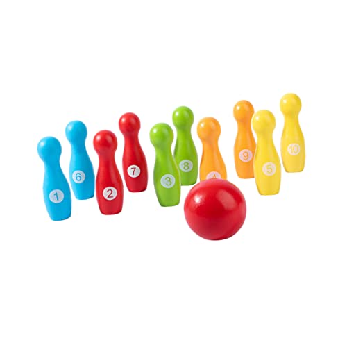 FUNNETOYU 1Satz Bowling für Holzkegelspiel für Drinnen und Draußen Perfektes Hand Augen Koordination und Gleichgewicht für Kindergeburtstage FUNNETOYU 1Satz Bowling für Holzkegelspiel für Drinnen und Draußen Perfektes Hand Augen Koordination und Gleichgewicht für Kindergeburtstage von FUNNETOYU