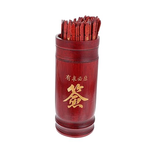 FUNNETOYU 1Satz Buddhistische Spielsticks Einzigartiger Wahrsage Eimer Anleitung Tiefrot für Familienfeiern Tempelbesuche und Spirituelle Praktiken FUNNETOYU 1Satz Buddhistische Spielsticks Einzigartiger Wahrsage Eimer Anleitung Tiefrot für Familienfeiern Tempelbesuche und Spirituelle Praktiken von FUNNETOYU