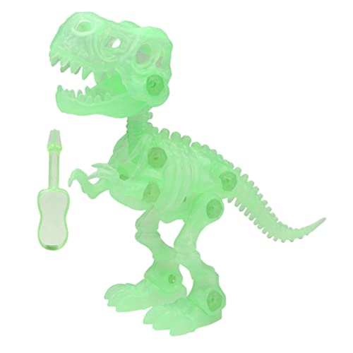 FUNNETOYU 1Satz DIY Dinosaurier Skelette für Nachtleuchtendes Kreatives Lernspielzeug für Geburtstagsfeiern Sicheres Plastikmaterial mit Zubehör für Jungen und Mädchen von FUNNETOYU