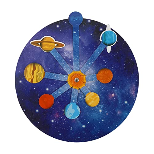 FUNNETOYU 1Satz DIY Solar System Planetenmodell Experimentierspielzeug für Lehrreiches Wissenschaftsmodell Frühen Bildung Umweltfreundliches und Sicheres Teiliges von FUNNETOYU