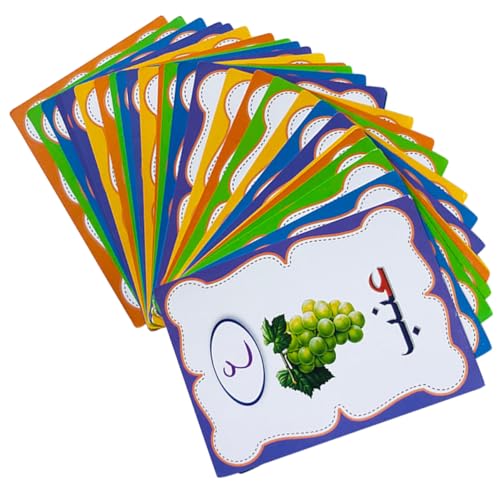 FUNNETOYU 1Satz Flash Karten für Arabische Wörter Farbige Lernkarten für Lernspielzeug für Kindergarten Fördert die Frühe Sprachentwicklung und Sicheres FUNNETOYU 1Satz Flash Karten für Arabische Wörter Farbige Lernkarten für Lernspielzeug für Kindergarten Fördert die Frühe Sprachentwicklung und Sicheres von FUNNETOYU