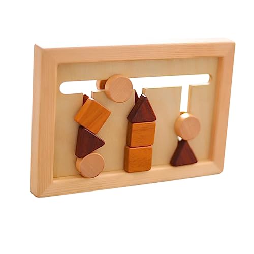 FUNNETOYU 1Satz Geometrisches Stapelspielzeug für Formsortierer Puzzle Frühes Lernspielzeug für Kreatives Fördert Gedächtnis und Problemlösungsfähigkeiten für Kleinkinder Ab Jahr von FUNNETOYU