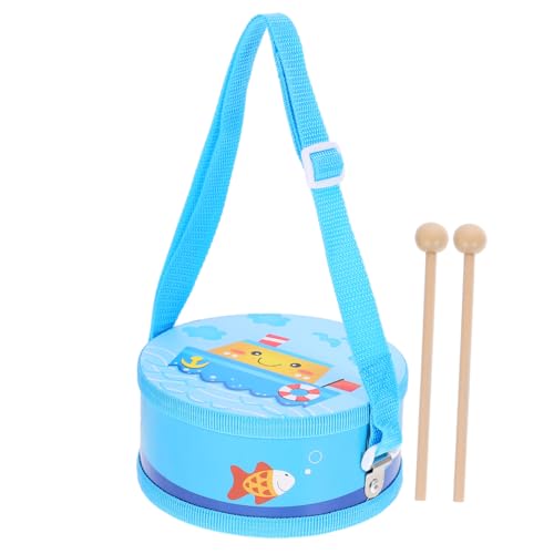 FUNNETOYU 1Satz Handtrommel Karton Doppel Seite Percussion Instrument für Jungen und Mädchen für Schulbands Feiern und Musikspiele von FUNNETOYU