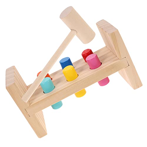 FUNNETOYU 1Satz Interaktives Holzspielzeug Farbige Nagelplattform für Hammerspiel Hand Augen Koordination und Farberkennung für Spielzimmer und Motoriktraining FUNNETOYU 1Satz Interaktives Holzspielzeug Farbige Nagelplattform für Hammerspiel Hand Augen Koordination und Farberkennung für Spielzimmer und Motoriktraining von FUNNETOYU