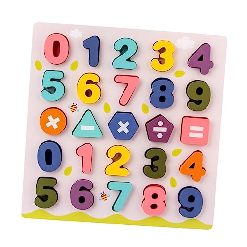 FUNNETOYU 1Satz Kognitives Holzspielzeug für Teiliges Montessori Bausteinspiel und Formerkennung Handgefertigt aus Hochwertigem für Spielerisches Lernen von FUNNETOYU