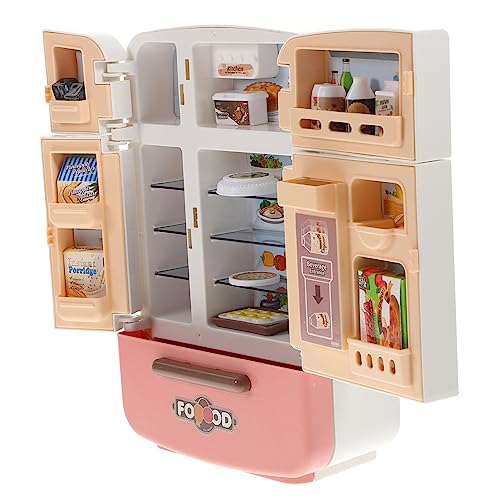 FUNNETOYU 1Satz Mini Kühlschrank Set Lustige Dekoration für Mini Lebensmittel Zubehör für Kreative Spielideen und Spielvergnügen FUNNETOYU 1Satz Mini Kühlschrank Set Lustige Dekoration für Mini Lebensmittel Zubehör für Kreative Spielideen und Spielvergnügen von FUNNETOYU