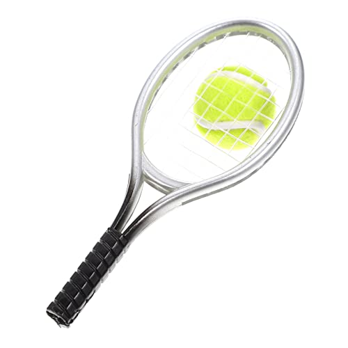 FUNNETOYU 1Satz Mini Tennis für Puppenhaus mit Tennisschläger und Bällen Sportartikel Deko für Kinderzimmer Langlebig und Detailreich Zubehör für Mini Angebote FUNNETOYU 1Satz Mini Tennis für Puppenhaus mit Tennisschläger und Bällen Sportartikel Deko für Kinderzimmer Langlebig und Detailreich Zubehör für Mini Angebote von FUNNETOYU