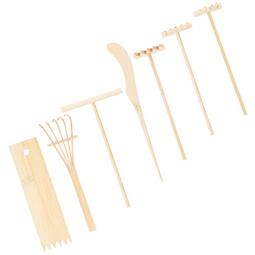 FUNNETOYU 1Satz Mini Zen Rake Teiliges Dekoratives für Meditation und Sandbox Dekoration Kleine Rechen für DIY Handwerk und Desktop Accessoires FUNNETOYU 1Satz Mini Zen Rake Teiliges Dekoratives für Meditation und Sandbox Dekoration Kleine Rechen für DIY Handwerk und Desktop Accessoires von FUNNETOYU