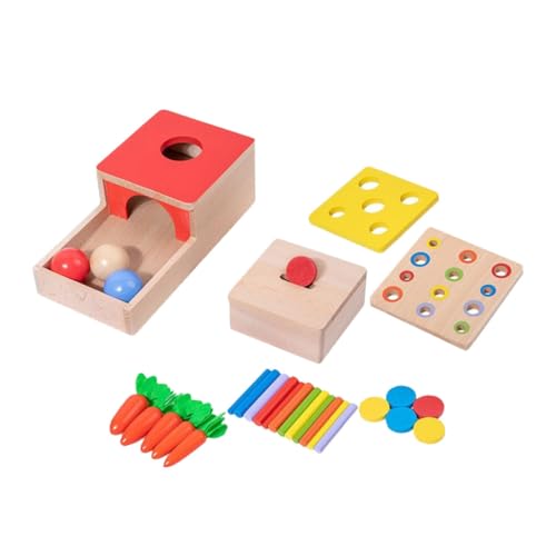 FUNNETOYU 1Satz Montessori Kognitive Hand Augen Koordinationsspielzeuge aus Naturholz Sensorisches Kompaktspielzeug für Entwicklung von Feinmotorik und Farbverständnis FUNNETOYU 1Satz Montessori Kognitive Hand Augen Koordinationsspielzeuge aus Naturholz Sensorisches Kompaktspielzeug für Entwicklung von Feinmotorik und Farbverständnis von FUNNETOYU
