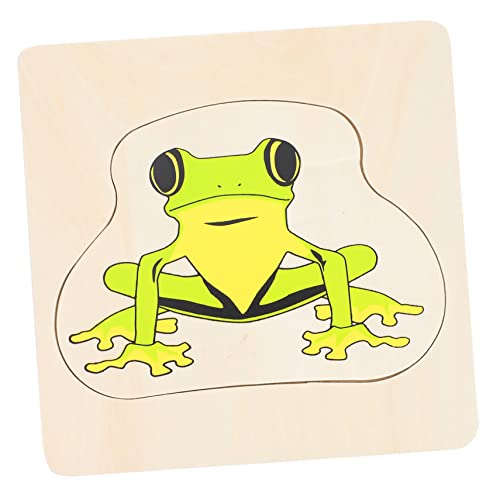 FUNNETOYU 1Satz Multi Layer DIY Puzzle für Pädagogisches Holzspielzeug mit Cartoon Design Kreativität und Koordination Geeignet für Jahre von FUNNETOYU