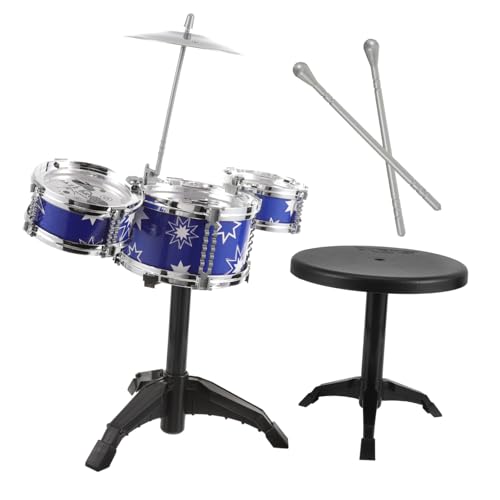 FUNNETOYU 1Satz Musikinstrumente Trommel für Vorschule Musikalisches Schlagzeugspielzeug mit Hocker Fördert Kreativität und Sicher und Kindgerecht FUNNETOYU 1Satz Musikinstrumente Trommel für Vorschule Musikalisches Schlagzeugspielzeug mit Hocker Fördert Kreativität und Sicher und Kindgerecht von FUNNETOYU