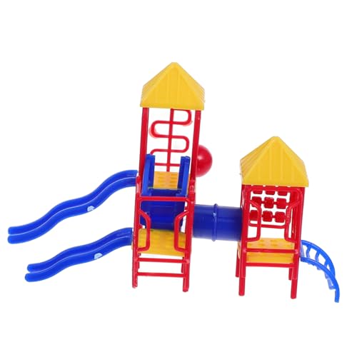 FUNNETOYU 1Satz Spielplatz Modell Exquisites Mini Rutschen für Puppenhaus Dekoration Kompakt und Leicht Fördert Farberkennung und Spielspaß FUNNETOYU 1Satz Spielplatz Modell Exquisites Mini Rutschen für Puppenhaus Dekoration Kompakt und Leicht Fördert Farberkennung und Spielspaß von FUNNETOYU