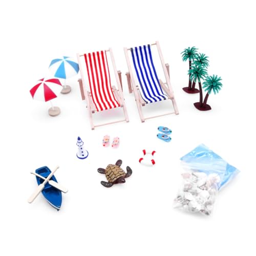 FUNNETOYU 1Satz Strand Deko Strandstühle und Boote für Puppenhäuser Mikro Landschaftsornamente zur Dekoration von Mini und Sommer Szenen Leicht und Platzsparend FUNNETOYU 1Satz Strand Deko Strandstühle und Boote für Puppenhäuser Mikro Landschaftsornamente zur Dekoration von Mini und Sommer Szenen Leicht und Platzsparend von FUNNETOYU