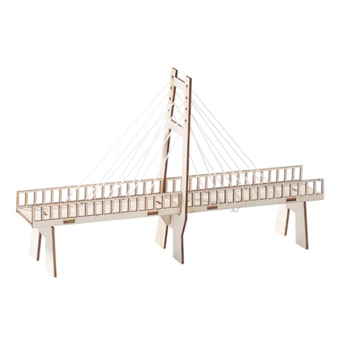 FUNNETOYU 1Stück DIY Holz Schrägseilbrücke für Lernspielzeug Handgefertigtes Modell Kreatives Puzzle für für Jahre Einfach zu Bedienen und Langlebig FUNNETOYU 1Stück DIY Holz Schrägseilbrücke für Lernspielzeug Handgefertigtes Modell Kreatives Puzzle für für Jahre Einfach zu Bedienen und Langlebig von FUNNETOYU