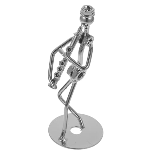 FUNNETOYU 1Stück Schickes Eisenverzierung Ornament Entzückendes Für Home Office Stilvolle Kleine Metallfigur Als Tischdekoration Design Für Wohnzimmer von FUNNETOYU