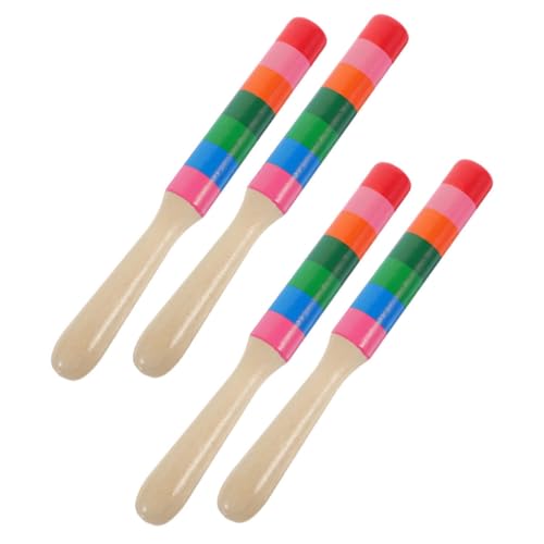 FUNNETOYU 2 Paare Bunte Rhythmus Sticks aus Holz für Musikinstrument Rhythmusfähigkeiten für Kreative Musikstunden und Pädagogische Aktivitäten FUNNETOYU 2 Paare Bunte Rhythmus Sticks aus Holz für Musikinstrument Rhythmusfähigkeiten für Kreative Musikstunden und Pädagogische Aktivitäten von FUNNETOYU