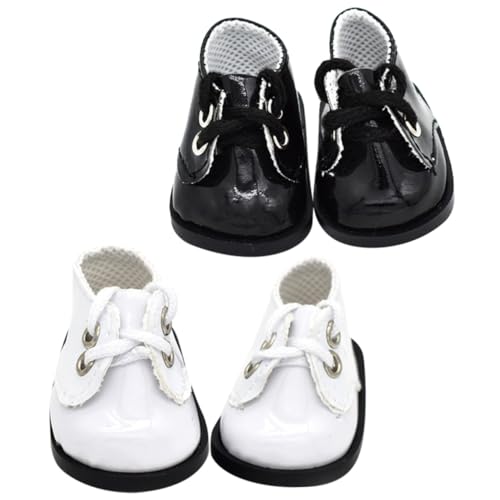 FUNNETOYU 2 Paare Handgefertigte Puppensneaker Mini Sportschuhe aus Leder Plüschpuppe Freizeit Sneaker Puppenzubehör für Mini Szenen und Bastelspielzeug FUNNETOYU 2 Paare Handgefertigte Puppensneaker Mini Sportschuhe aus Leder Plüschpuppe Freizeit Sneaker Puppenzubehör für Mini Szenen und Bastelspielzeug von FUNNETOYU