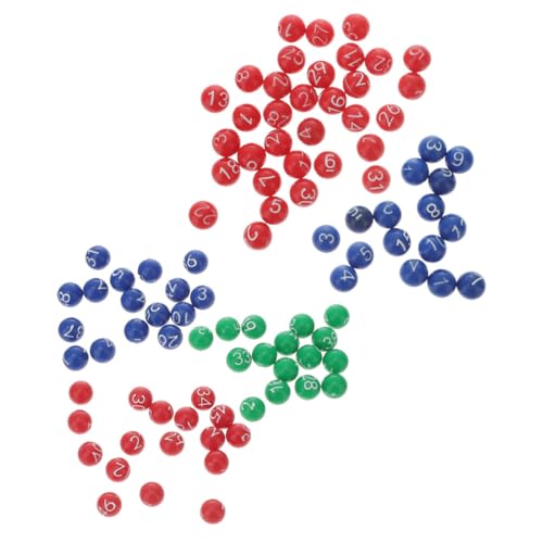 FUNNETOYU 2 Packungen Kleine Lotteriekugeln aus Kunststoff Nahtlose Nummerierte Raffle Bälle Für Tombola Partyspiele Mit Professioneller Zahlenprägung Langlebig Leicht Tragbar von FUNNETOYU