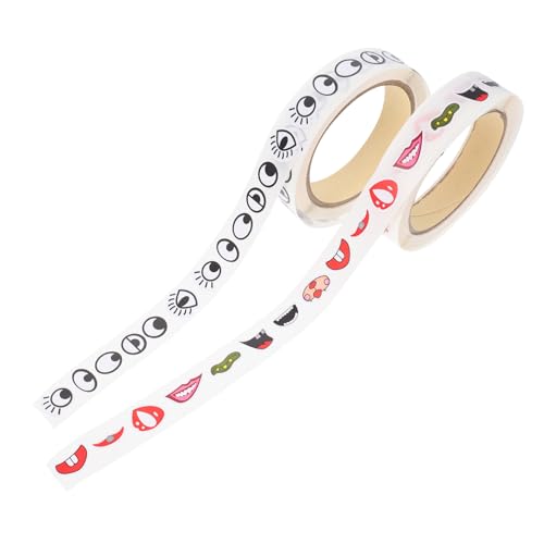 FUNNETOYU 2 Rollen Cartoon Diy Mundaugen Aufkleber für Handarbeiten und Wohnkultur Bunte Klebefiguren FUNNETOYU 2 Rollen Cartoon Diy Mundaugen Aufkleber für Handarbeiten und Wohnkultur Bunte Klebefiguren von FUNNETOYU