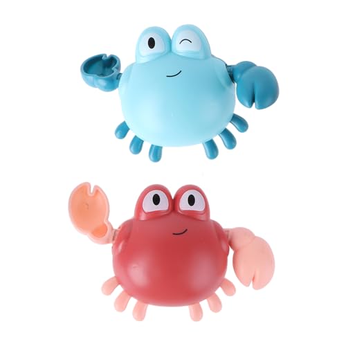 FUNNETOYU 2 STÜCK Teiliges Badespielzeug Krabbe Aufziehbar Wasserspielzeug für Kleinkinder Badespaß Sicher Weiches Material Zufällige Farben Geeignet für Sommer Dusche Zufällige Farbe von FUNNETOYU