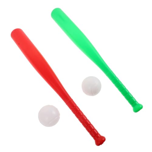 FUNNETOYU 2 Sätze Baseball Training Kunststoff Baseballschläger Outdoor Leicht Tragbar Sicher für Garten Strand Party Geeignet von FUNNETOYU