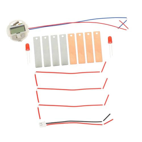 FUNNETOYU 2 Sätze DIY Obstbatterie Experimentierkasten Kartoffel Uhr Wissenschaftsprojekt Pädagogisches für Kreative Experimente für Schule und Zuhause von FUNNETOYU