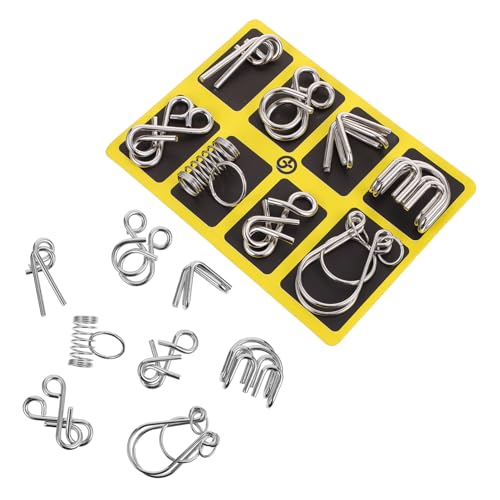 FUNNETOYU 2 Sätze Edelstahl Entwirrungspuzzle Intelligentes Lernspielzeug Traditionelle Chinesische Denksportaufgabe Geeignet für Ab Jahren und Erwachsene FUNNETOYU 2 Sätze Edelstahl Entwirrungspuzzle Intelligentes Lernspielzeug Traditionelle Chinesische Denksportaufgabe Geeignet für Ab Jahren und Erwachsene von FUNNETOYU