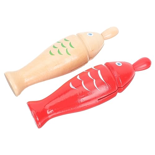 FUNNETOYU 2 Sätze Holz Fisch Percussion Instrument Teilig Orff Lernspielzeug für Handpoliert Sicher Klangstark Fördert Hand Auge Koordination und Musikalische Früherziehung FUNNETOYU 2 Sätze Holz Fisch Percussion Instrument Teilig Orff Lernspielzeug für Handpoliert Sicher Klangstark Fördert Hand Auge Koordination und Musikalische Früherziehung von FUNNETOYU