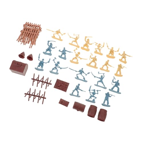 FUNNETOYU 2 Sätze Piraten Soldaten Figuren Spielzeugset aus Robustem Kunststoff mit Zubehörteilen Realistische Actionfiguren für Piraten Partyzubehör und Geburtstagsgeschenk von FUNNETOYU