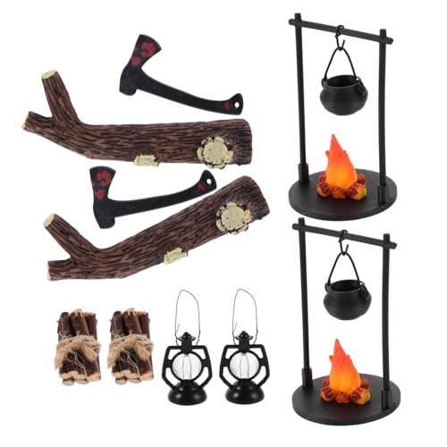 FUNNETOYU 2 Sätze Realistische Miniatur Hängender Ofen Feuerstelle Modell Vielseitige Outdoor Szene Dekoration für Bauernhof Deko Mikro Landschaft FUNNETOYU 2 Sätze Realistische Miniatur Hängender Ofen Feuerstelle Modell Vielseitige Outdoor Szene Dekoration für Bauernhof Deko Mikro Landschaft von FUNNETOYU