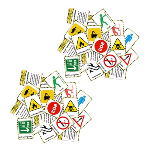 FUNNETOYU 2 Satz Lernkarten Verkehrszeichen Wasserfest Frühpädagogik Beobachtung Gedächtnis Tragbare Erkennungs und Bildungsflashcards von FUNNETOYU