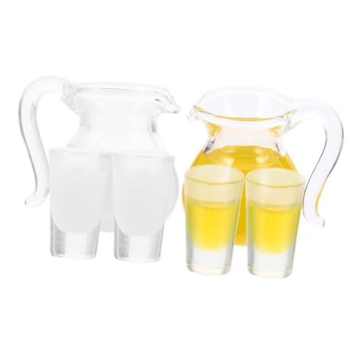 FUNNETOYU 2 Sets Miniatur Saftglaskrug Tassen Deckel Miniatur Flaschen Kuchendekorationen Milch Set Cater Puppenhaus Becher Schneebesen Süßer Milchkännchen Getränkekrüge FUNNETOYU 2 Sets Miniatur Saftglaskrug Tassen Deckel Miniatur Flaschen Kuchendekorationen Milch Set Cater Puppenhaus Becher Schneebesen Süßer Milchkännchen Getränkekrüge von FUNNETOYU