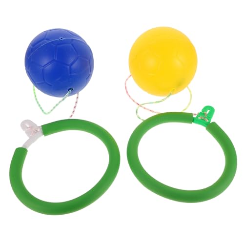 FUNNETOYU 2 Stück Ankle Jump Ball Sprungspielzeug mit Outdoor Fitness Hüpfball für Erwachsene Drehbarer Fußring für Balance Koordination und Muskeltraining von FUNNETOYU